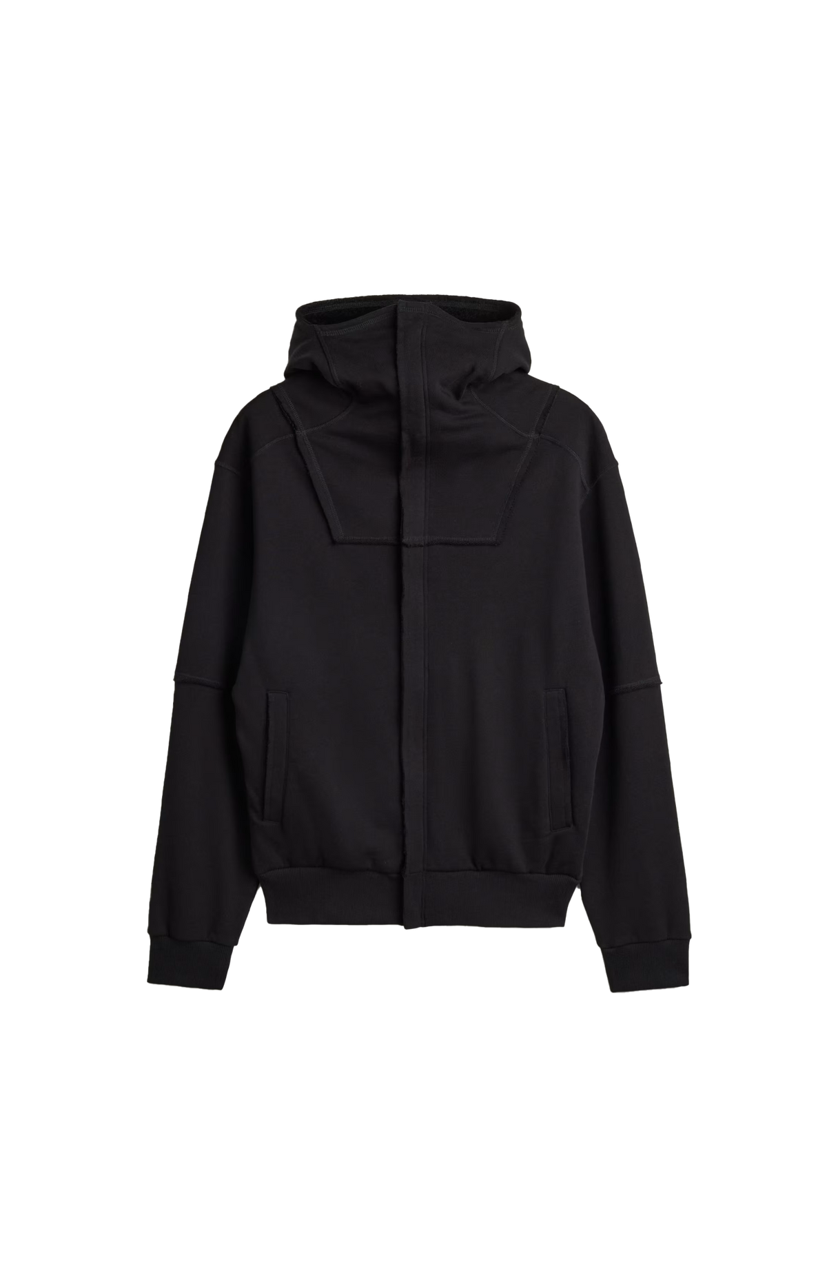 Frech Terry Ninja Hoodie in Black