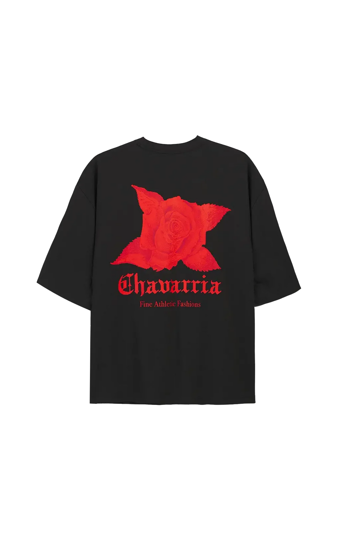 Chavarria Dark Rose Tee in Black