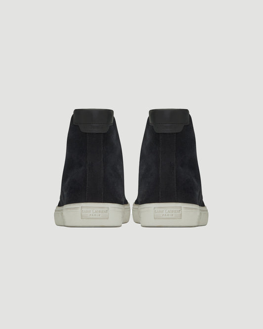 MALIBU MID-TOP SNEAKERS IN CANVAS AND LEATHER