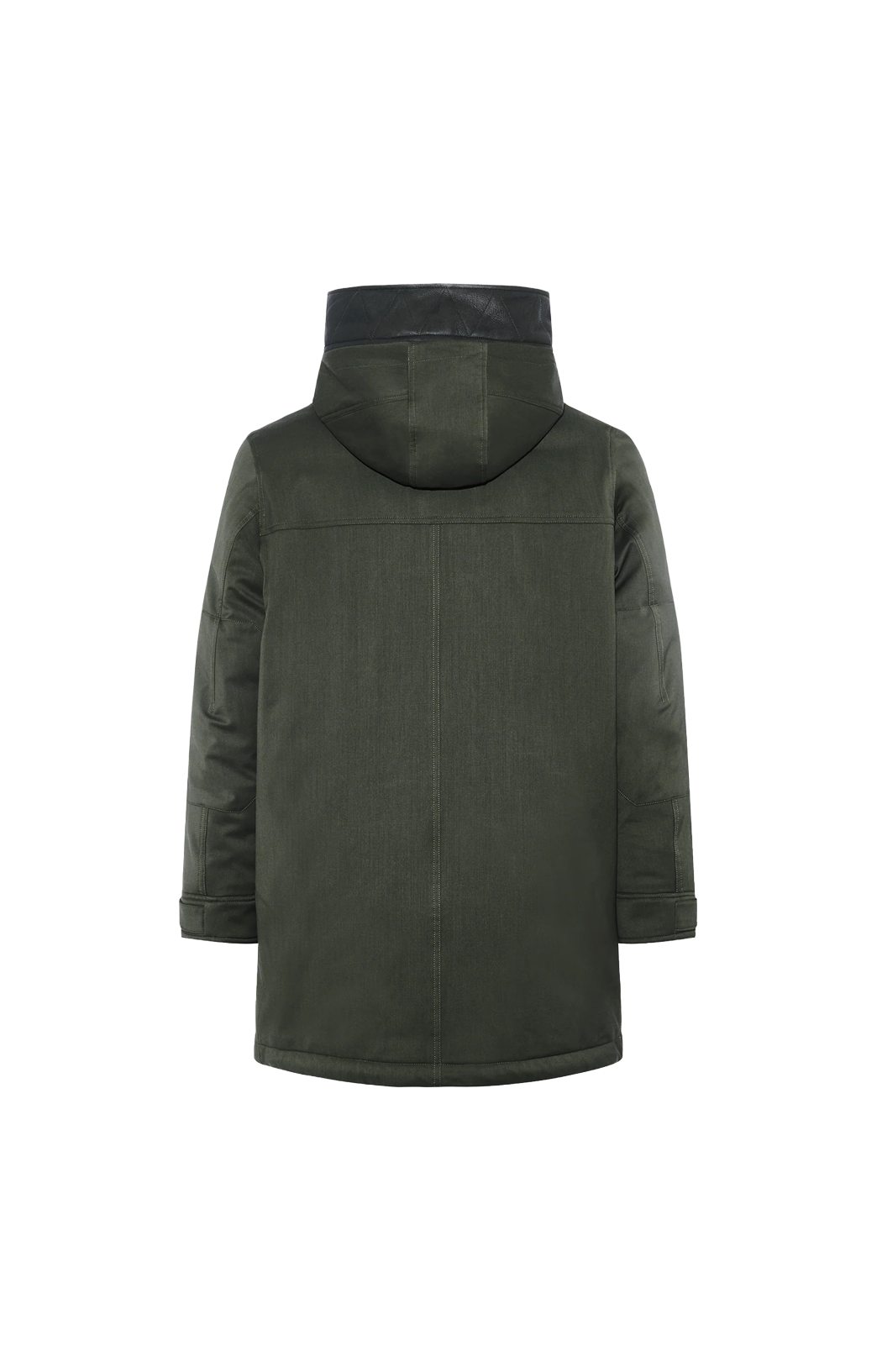 Waterproof Long Parka with Shearling in Dark Khaki