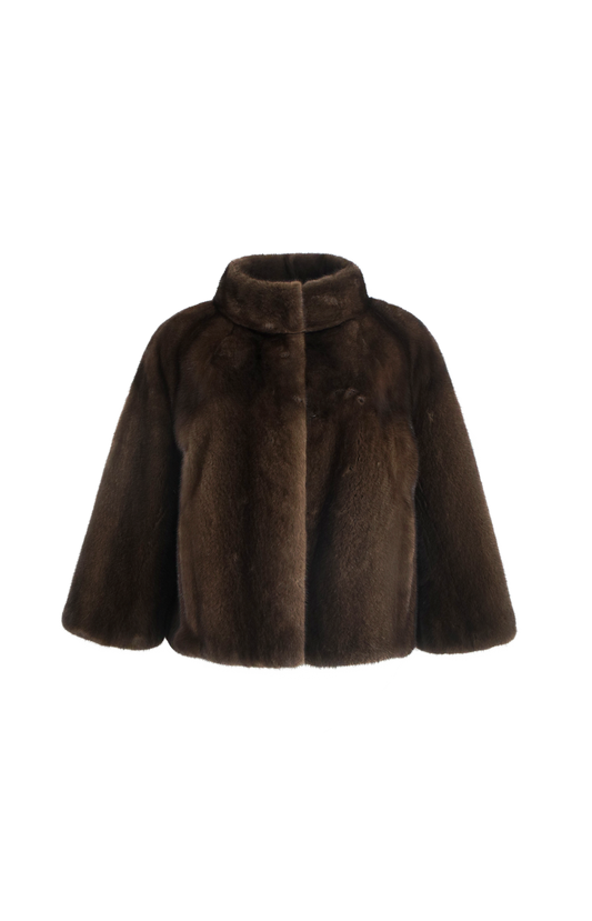 Long-Haired Mink Fur Jacket