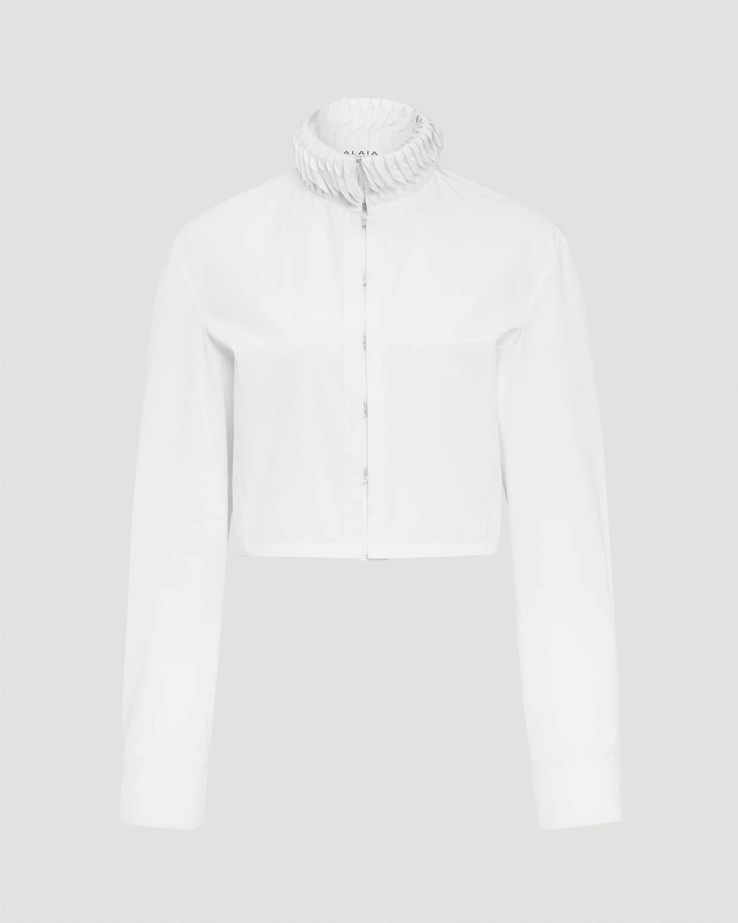 Cotton Poplin Cropped Blouse