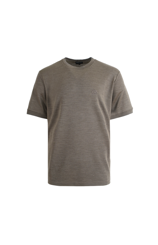 Giorgio Armani Crewneck T-Shirt in Talpa — front view