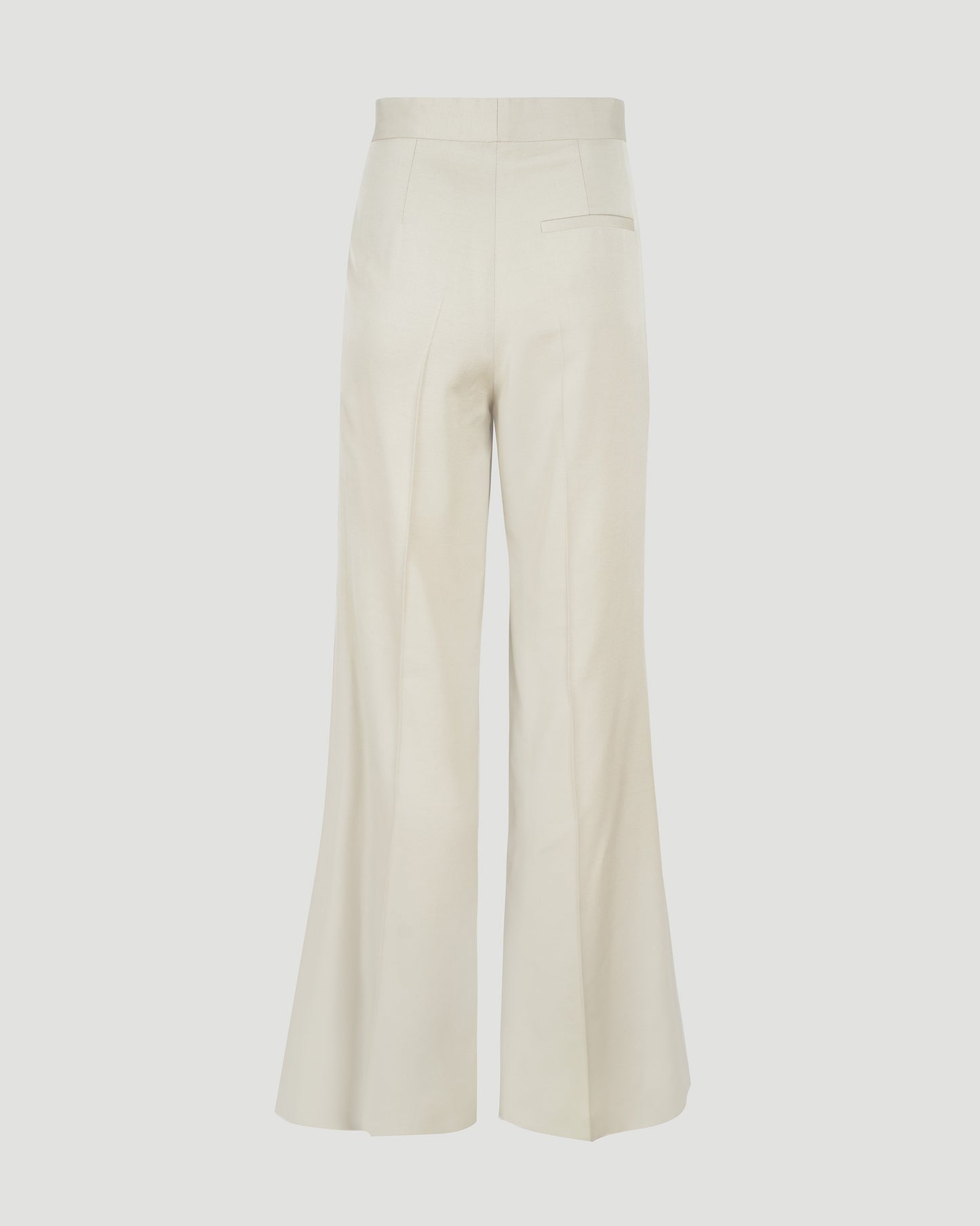 Flared Pants in Light Beige