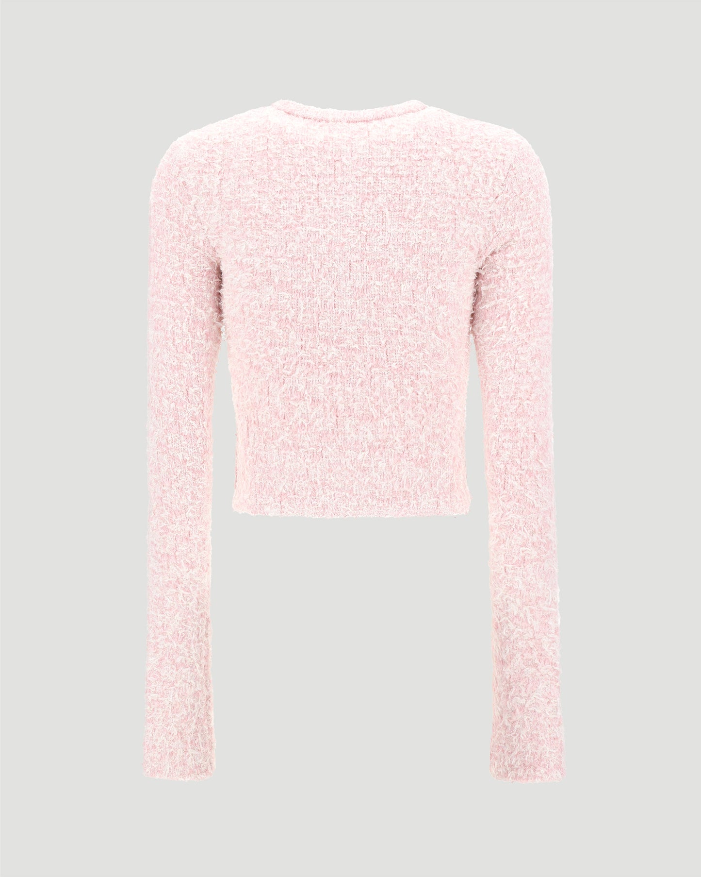 TWEED CARDIGAN IN PINK