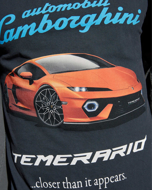Automobili Lamborghini Layered Shirt in Dark Grey