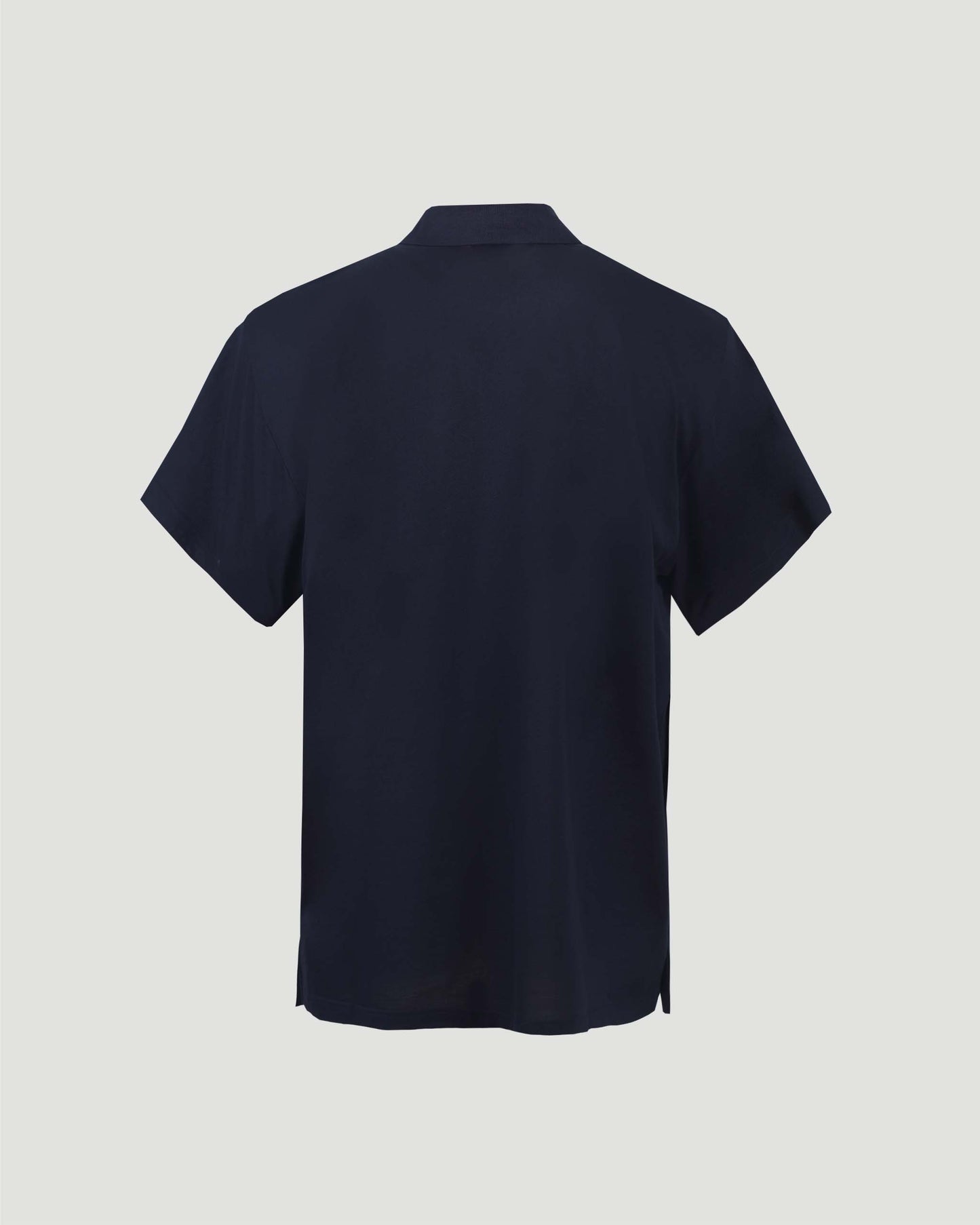 Cotton Polo Shirt in Navy