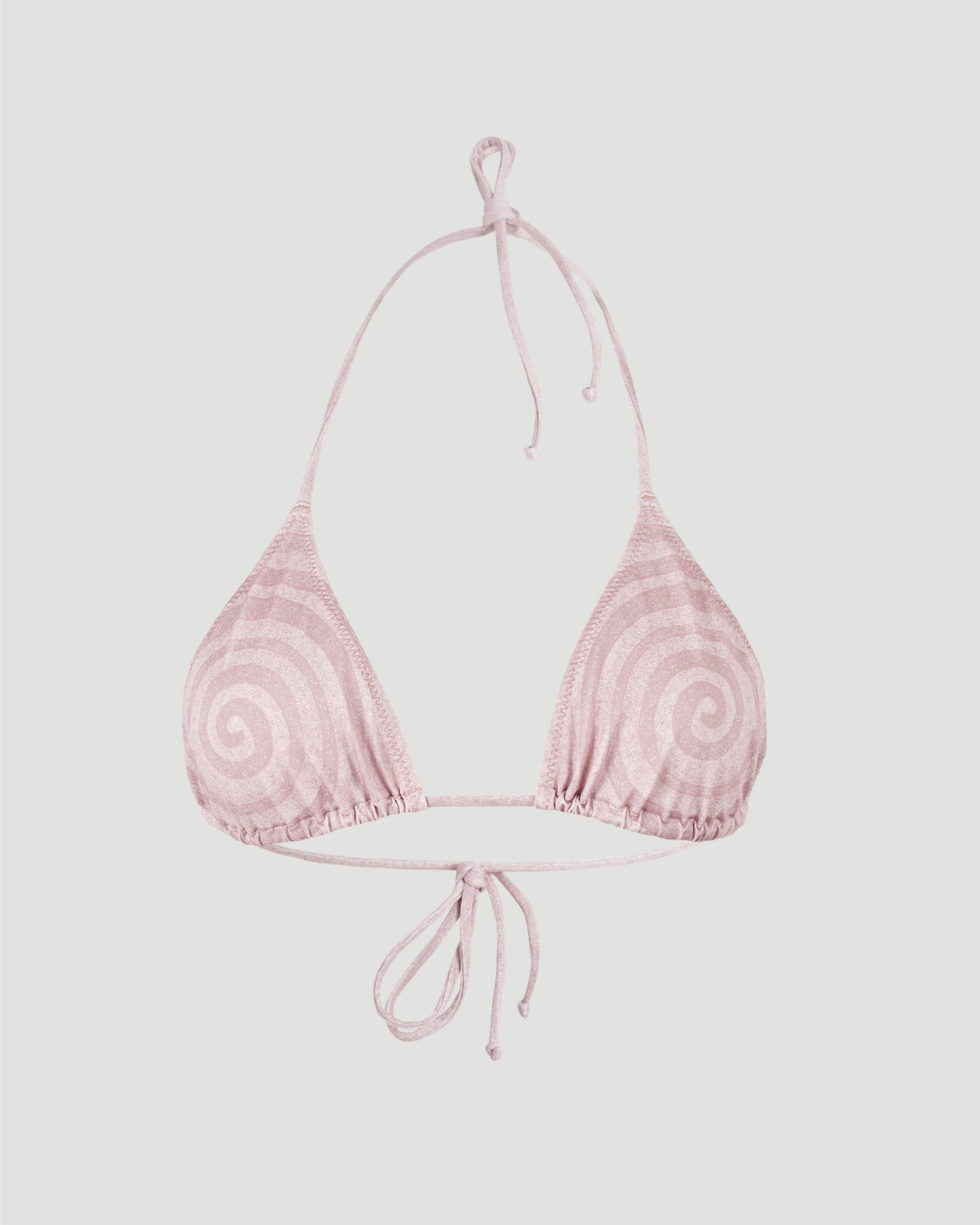 Jean Paul Gaultier Spiral Bikini Top in Pink — front view