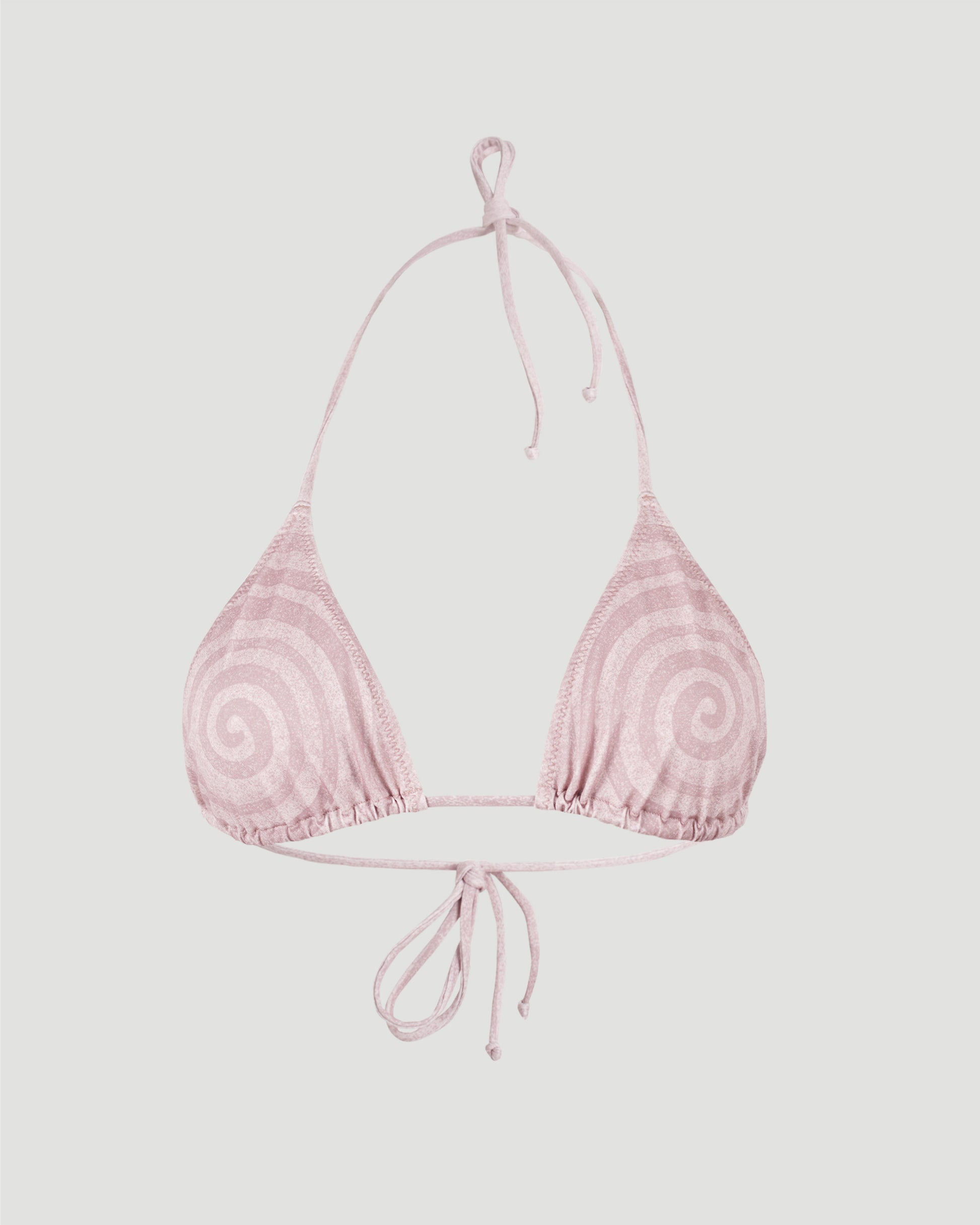 Jean Paul Gaultier Spiral Bikini Top in Pink — front view