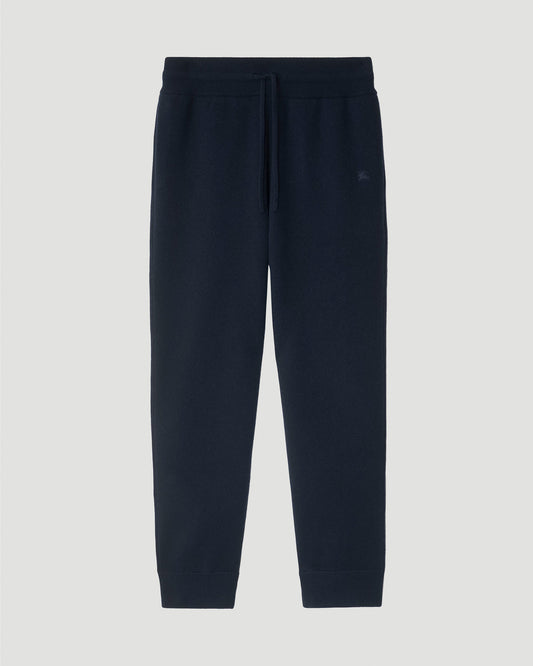 Cashmere Blend Jogging Pants in Navy
