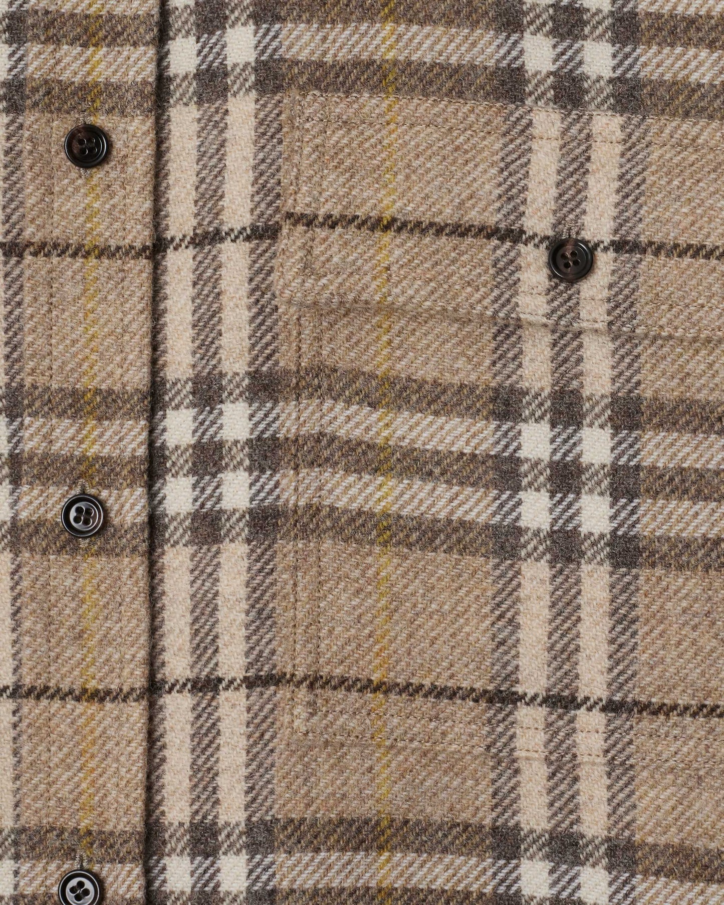 Oversized Check Wool Shirt