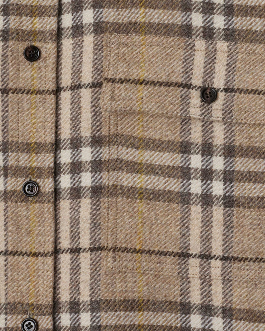 Oversized Check Wool Shirt