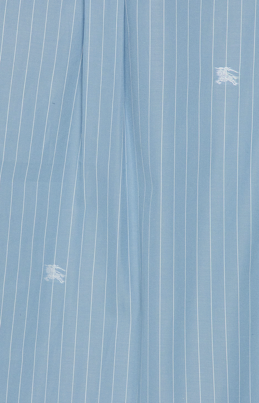 Burberry Equestrian Knight Striped Shirt in Blue — product photo 2
