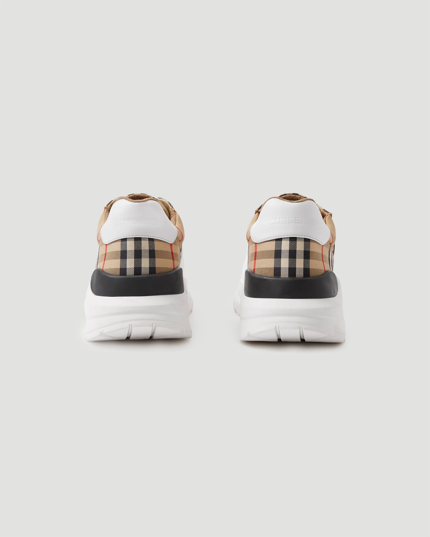 Lace-up Check Sneakers