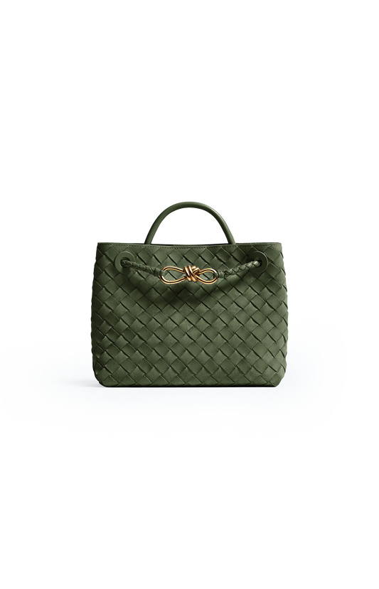 Small Andiamo Bag in Green Tweed