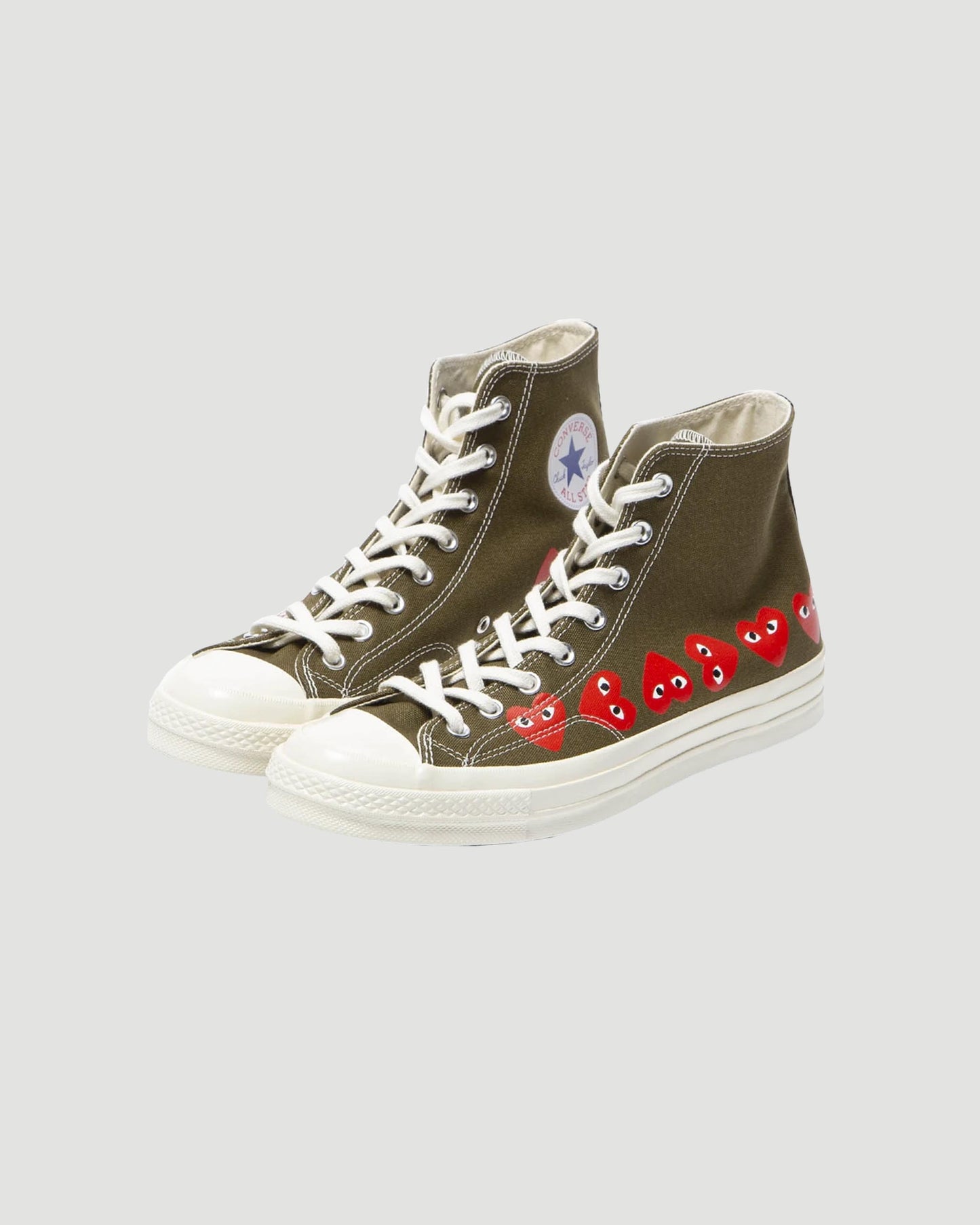 CONVERSE X COMME DES GARCONS PLAY HIGH TOP SNEAKERS
