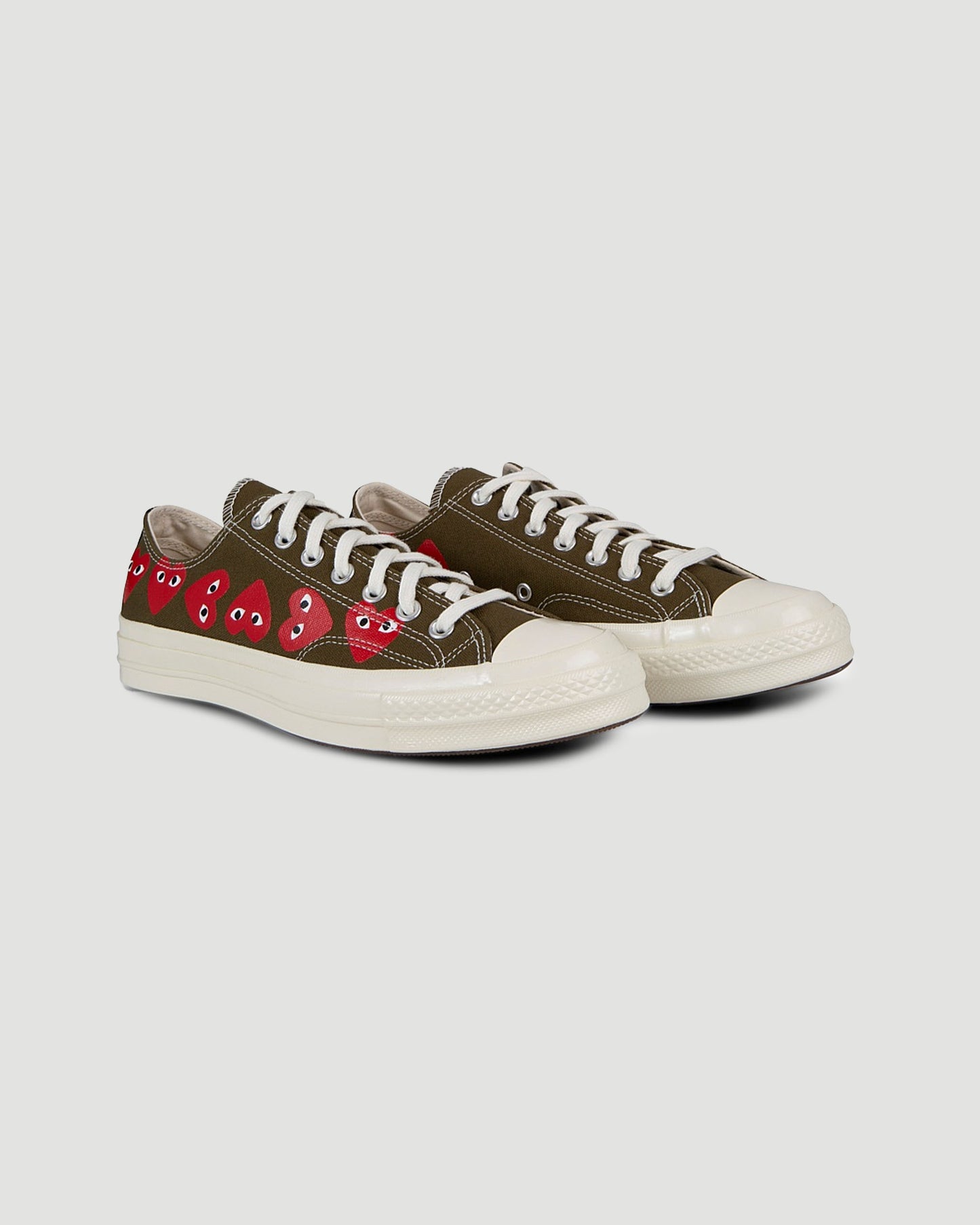 CONVERSE X COMME DES GARCONS PLAY Low top sneakers in khaki