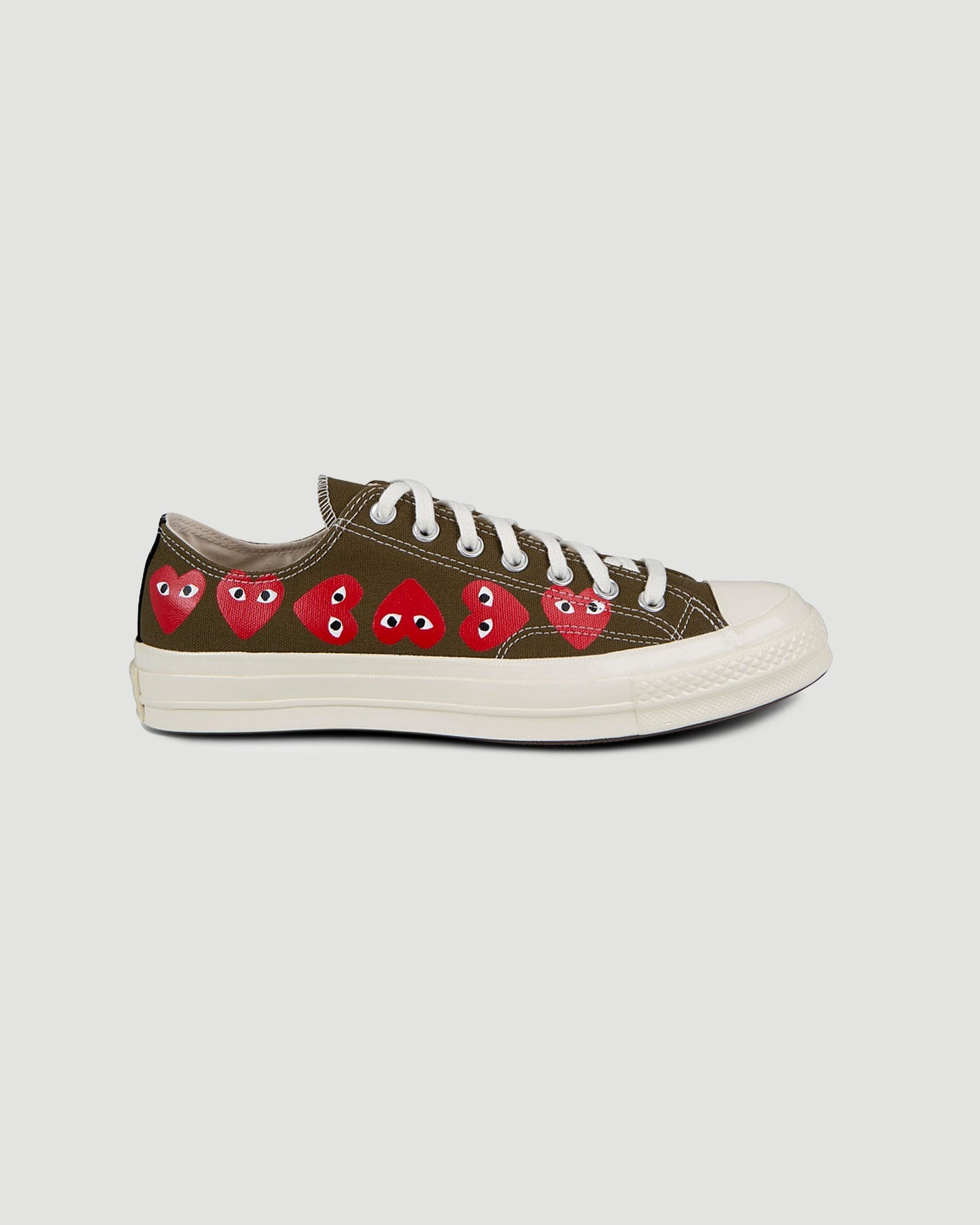 CONVERSE X COMME DES GARCONS PLAY Low top sneakers in khaki