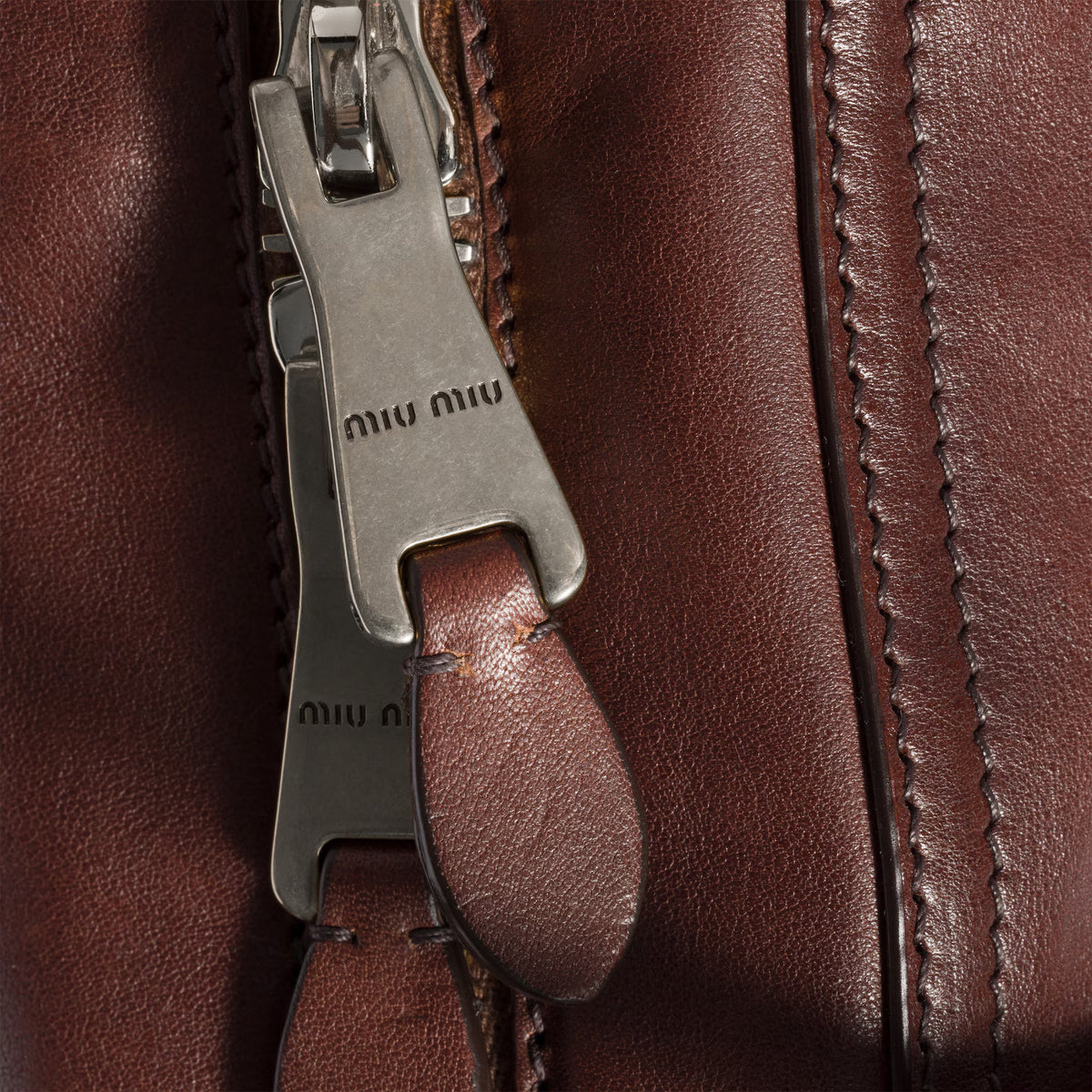 Miu Miu Vivant Leather Bag in Briarwood — product photo 2