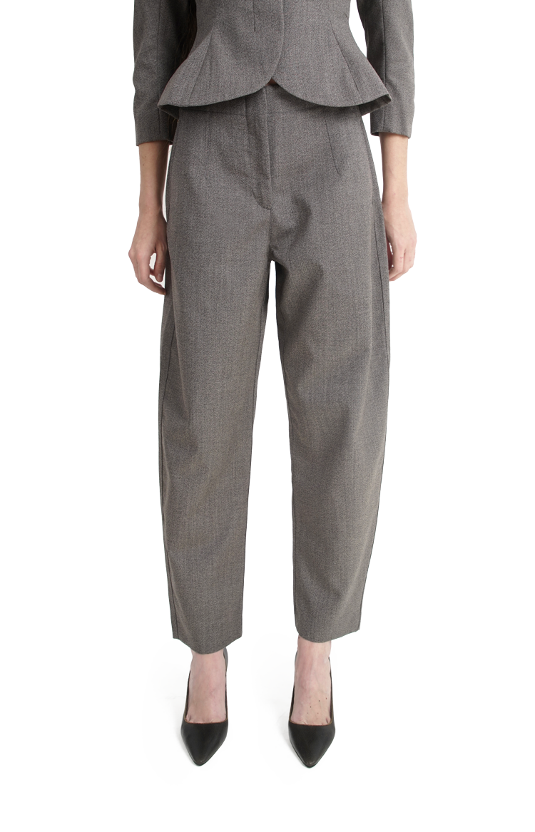 Jacquemus The Citta Pants in Dark Brown — product photo 2
