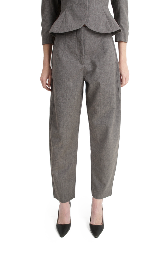 Jacquemus The Citta Pants in Dark Brown — product photo 2