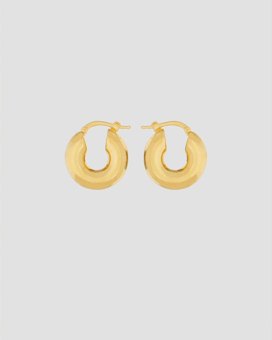 Handcrafted Brass Hoop Earrings