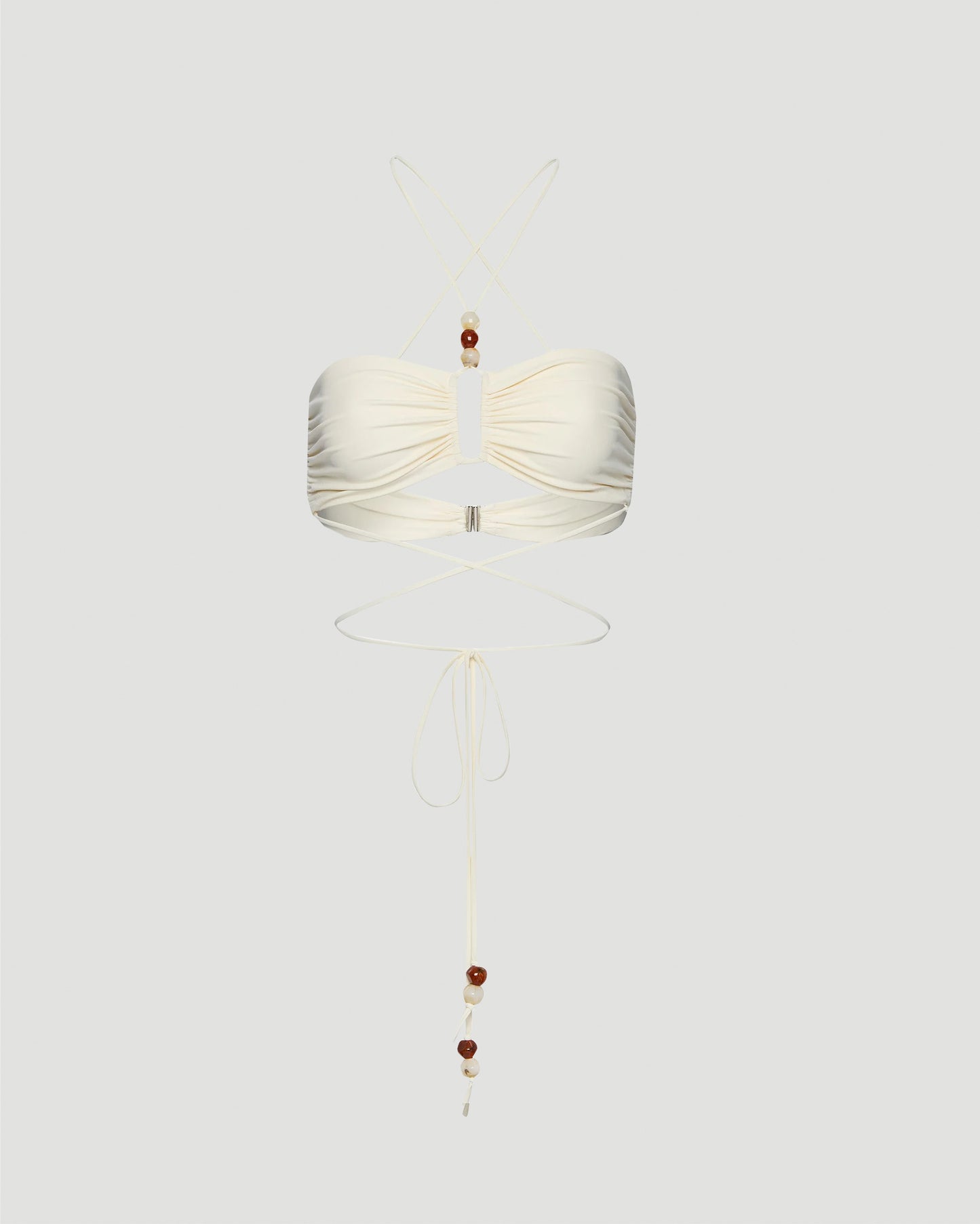 Criss-Cross Bandeau Top with Beads