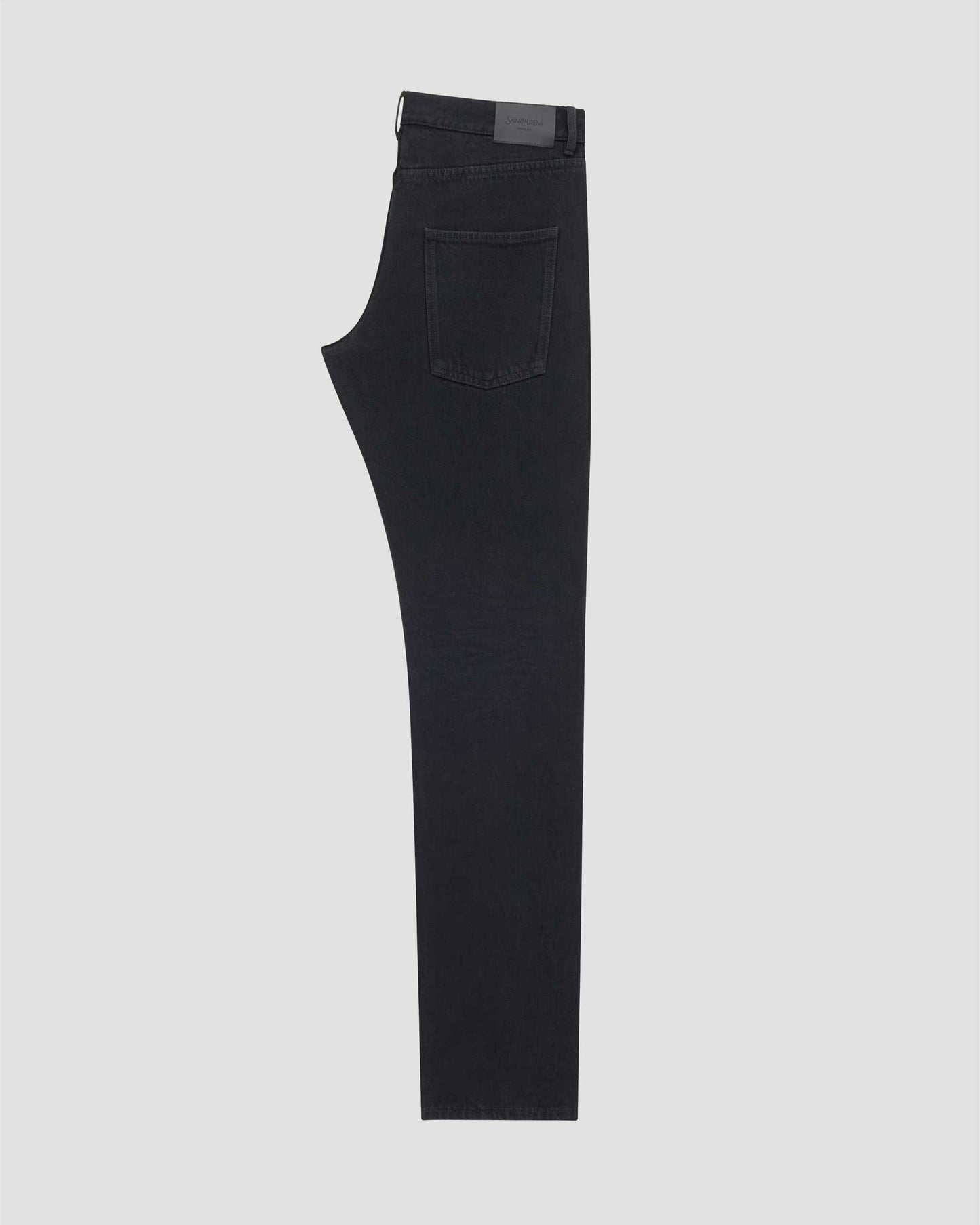 Slim Jeans in Plain Carbon Black Denim