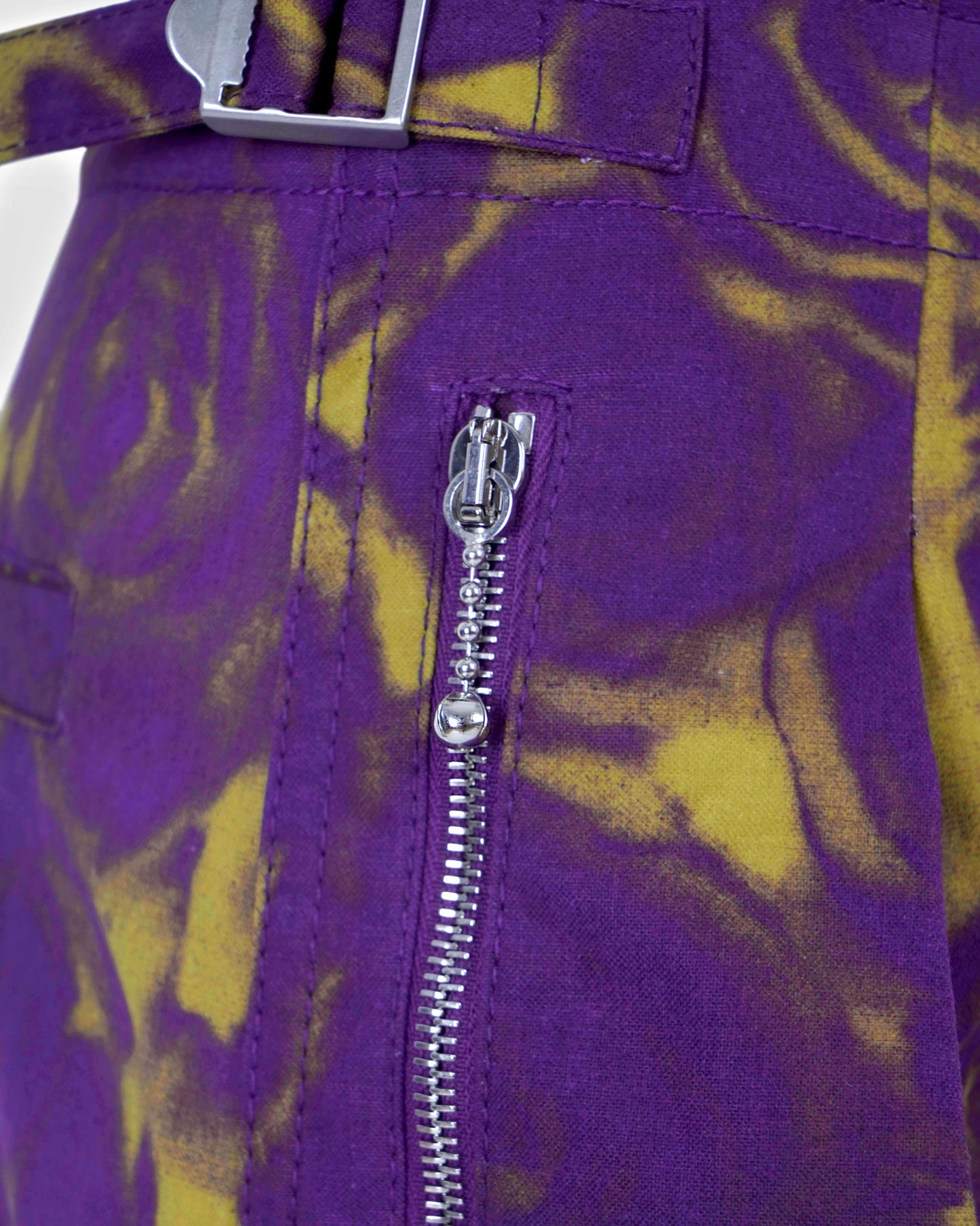 Rose print trousers