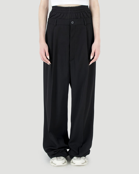 HYBRID TAILORING PANTS IN BLACK