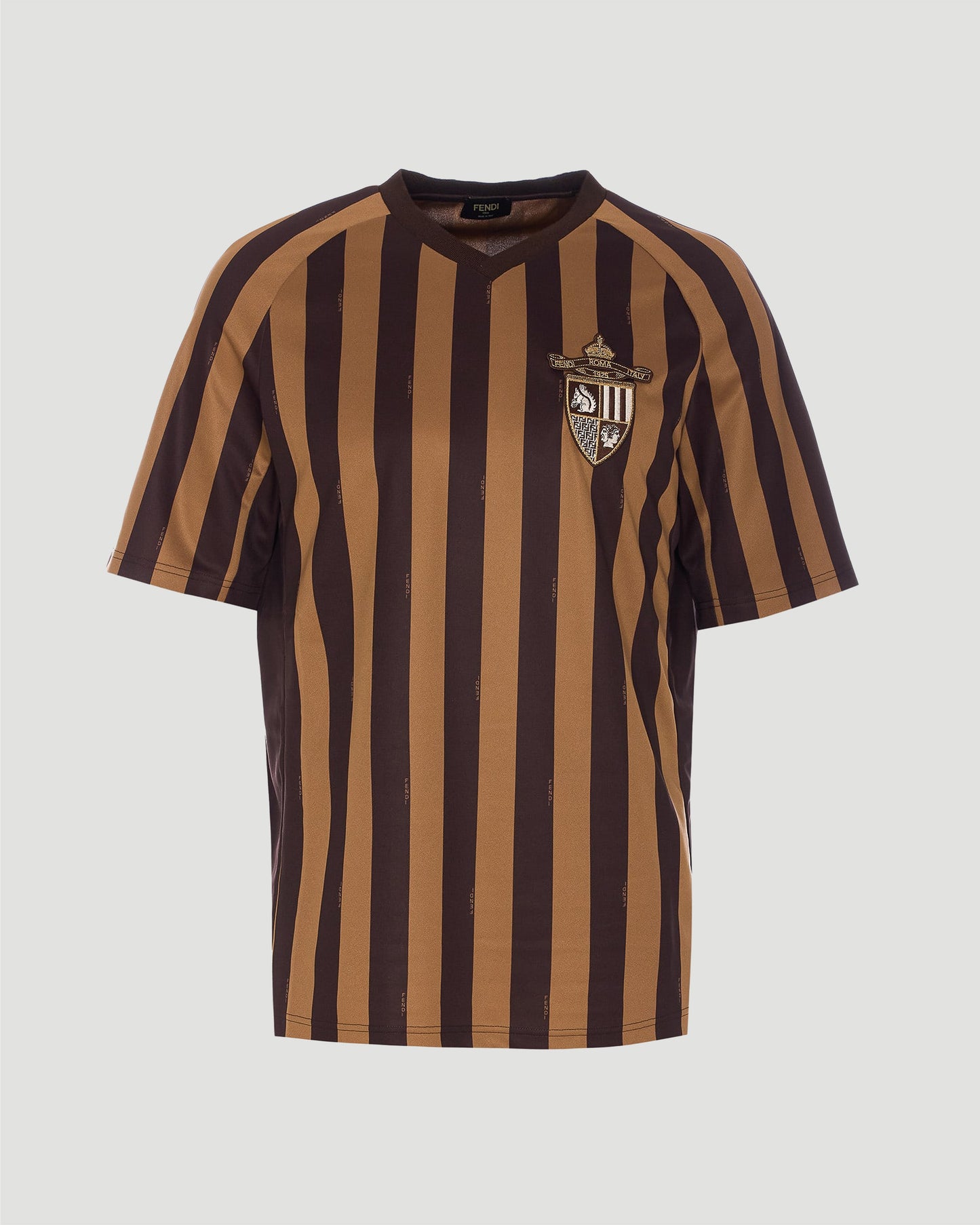 T-Shirt in Brown Pequin
