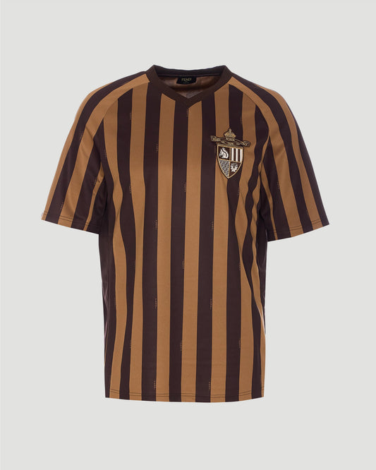 T-Shirt in Brown Pequin