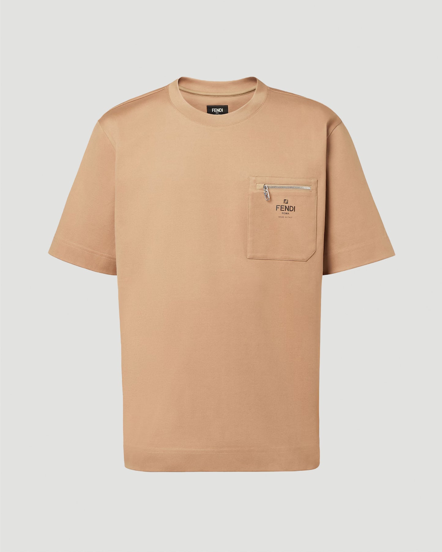 Light Brown Cotton T-Shirt