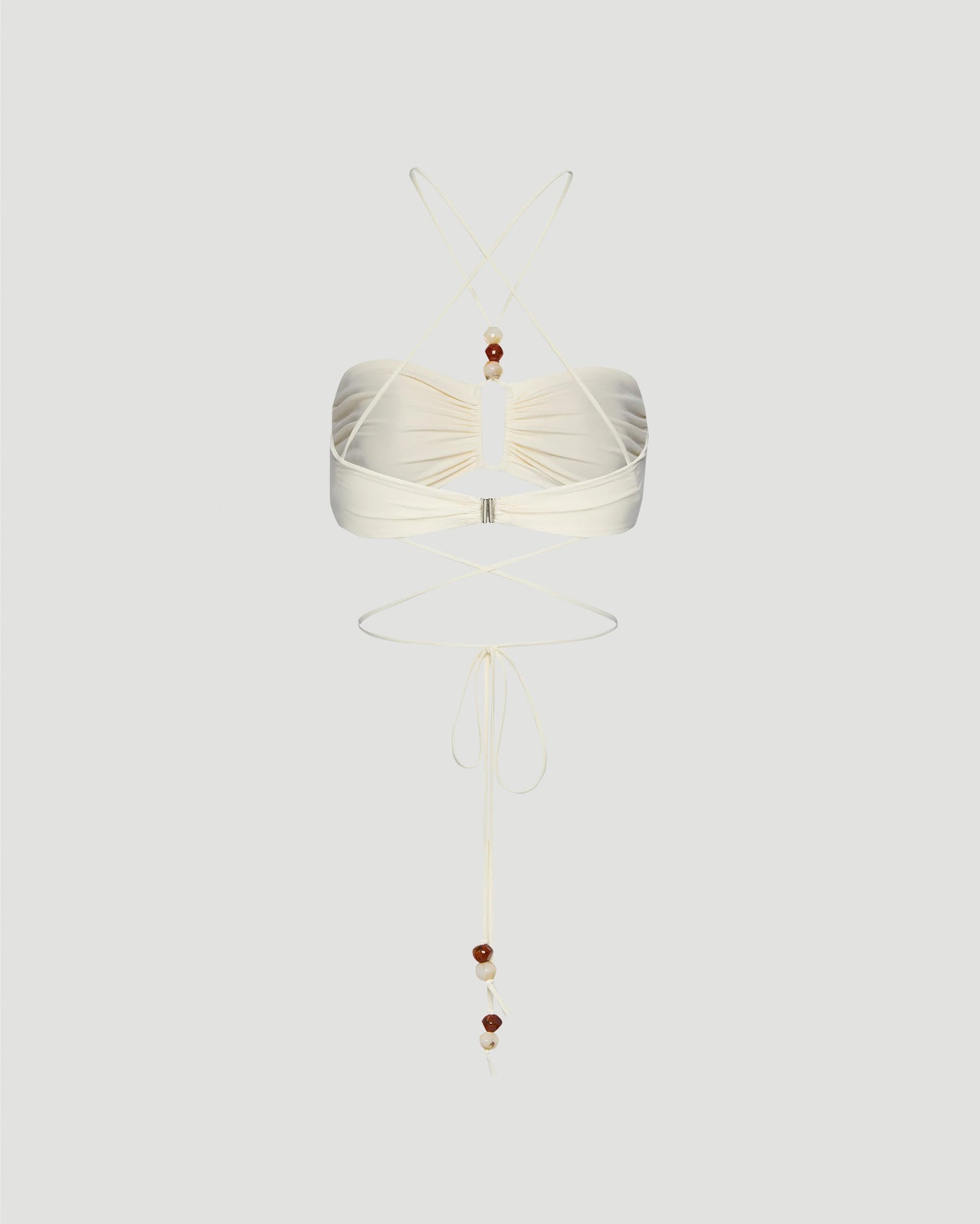 Criss-Cross Bandeau Top with Beads