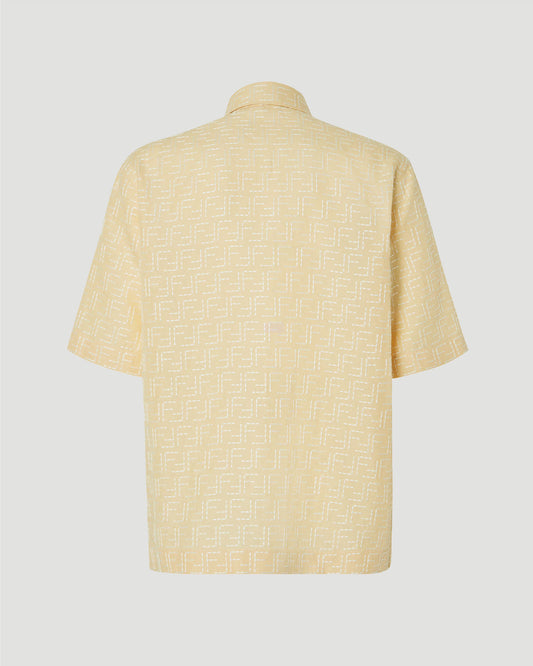 Yellow Linen FF Jacquard Shirt