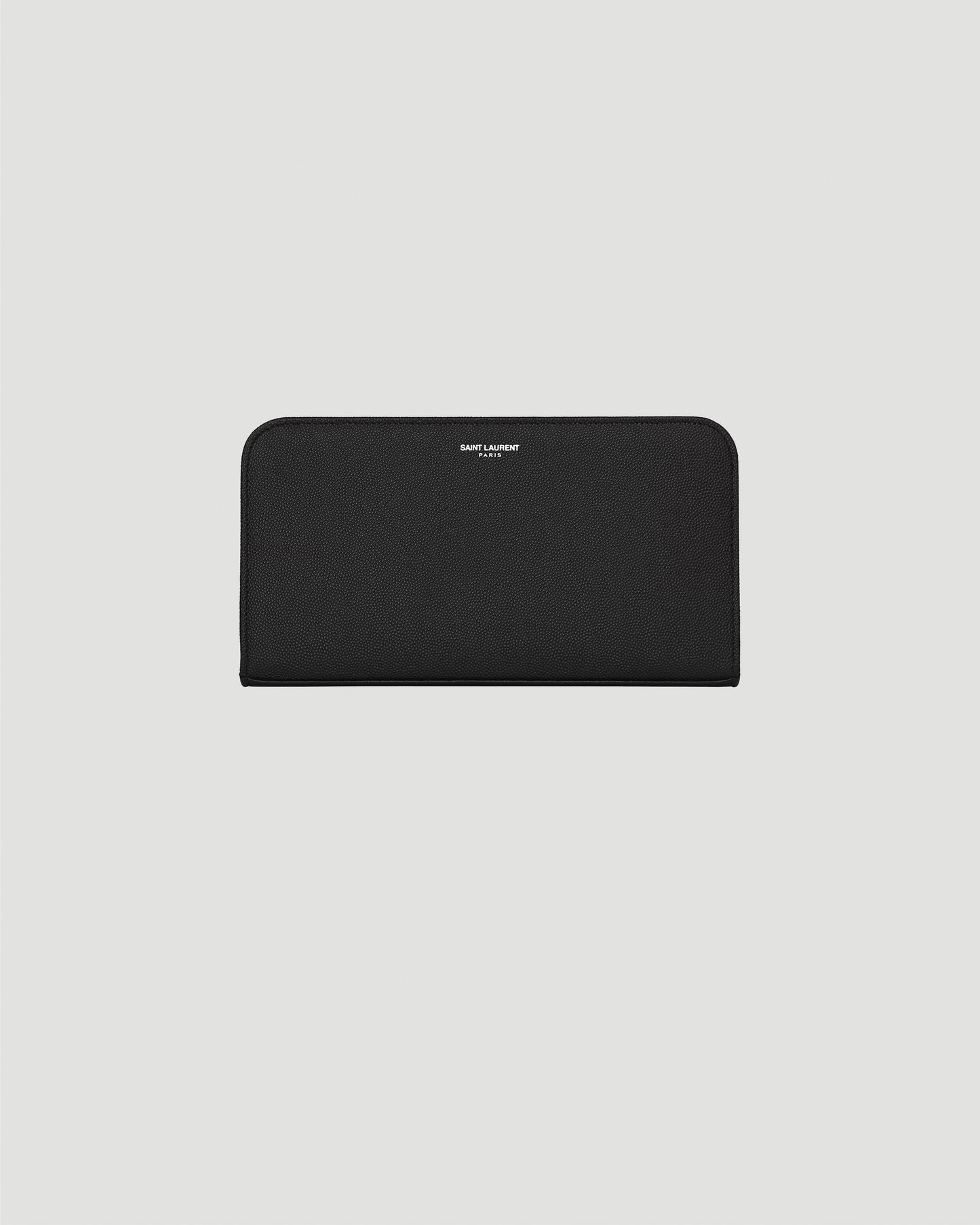 Zip Around Wallet in Grain De Poudre Embossed Leather