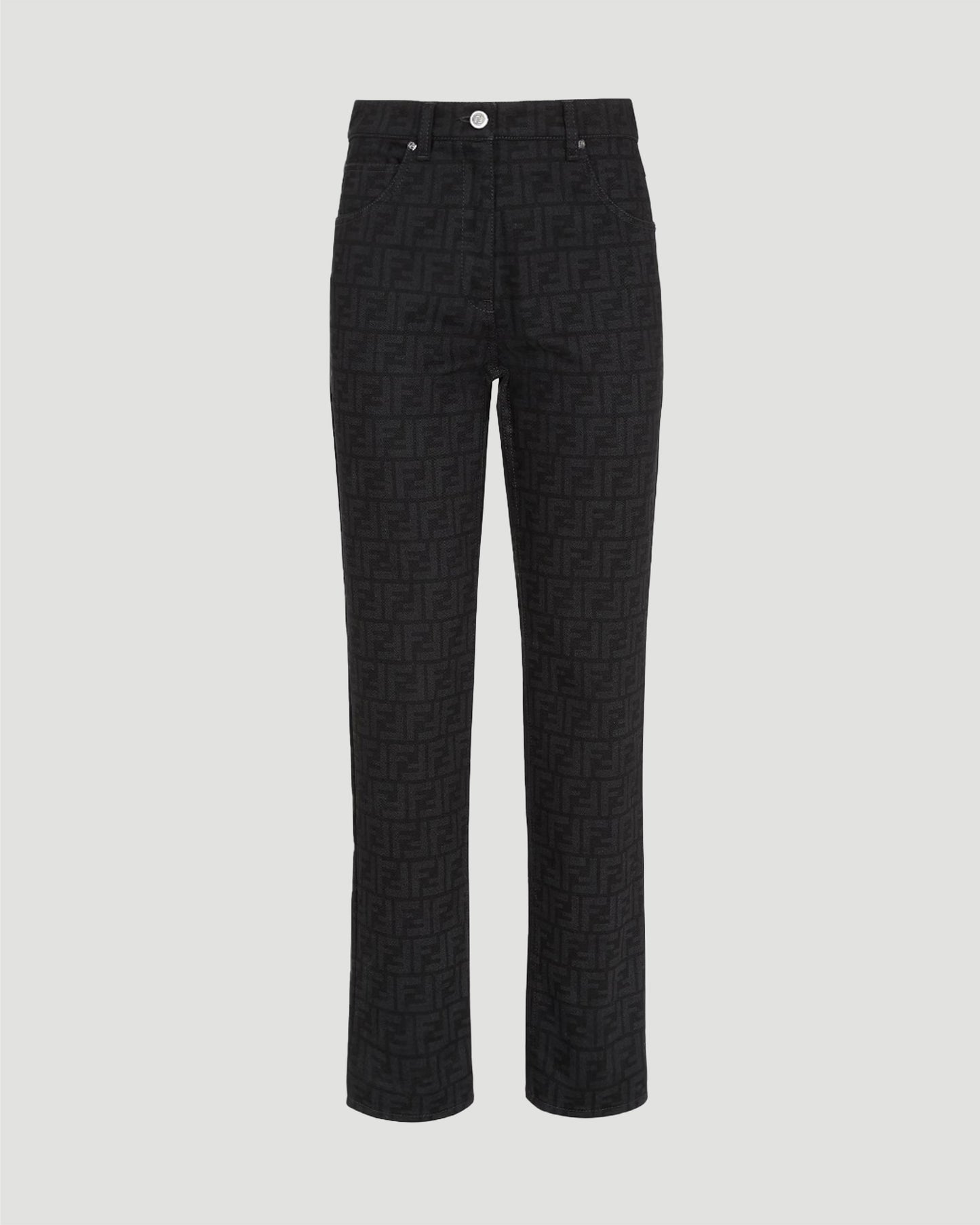 Black FF Denim Pants