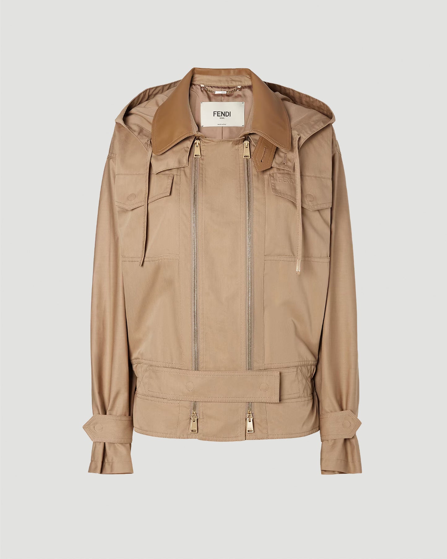 Beige Cotton Blouson