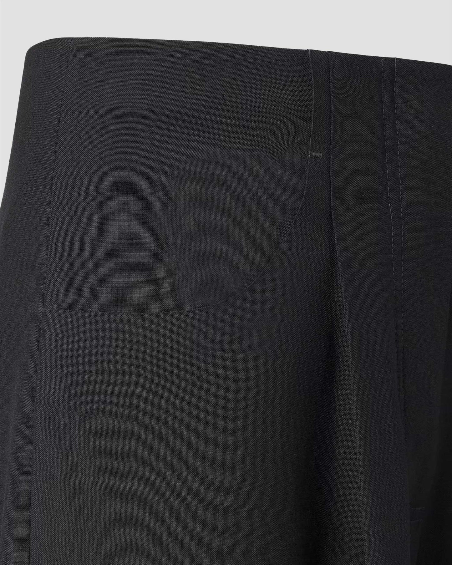 Mohair And Wool Trousers in Black