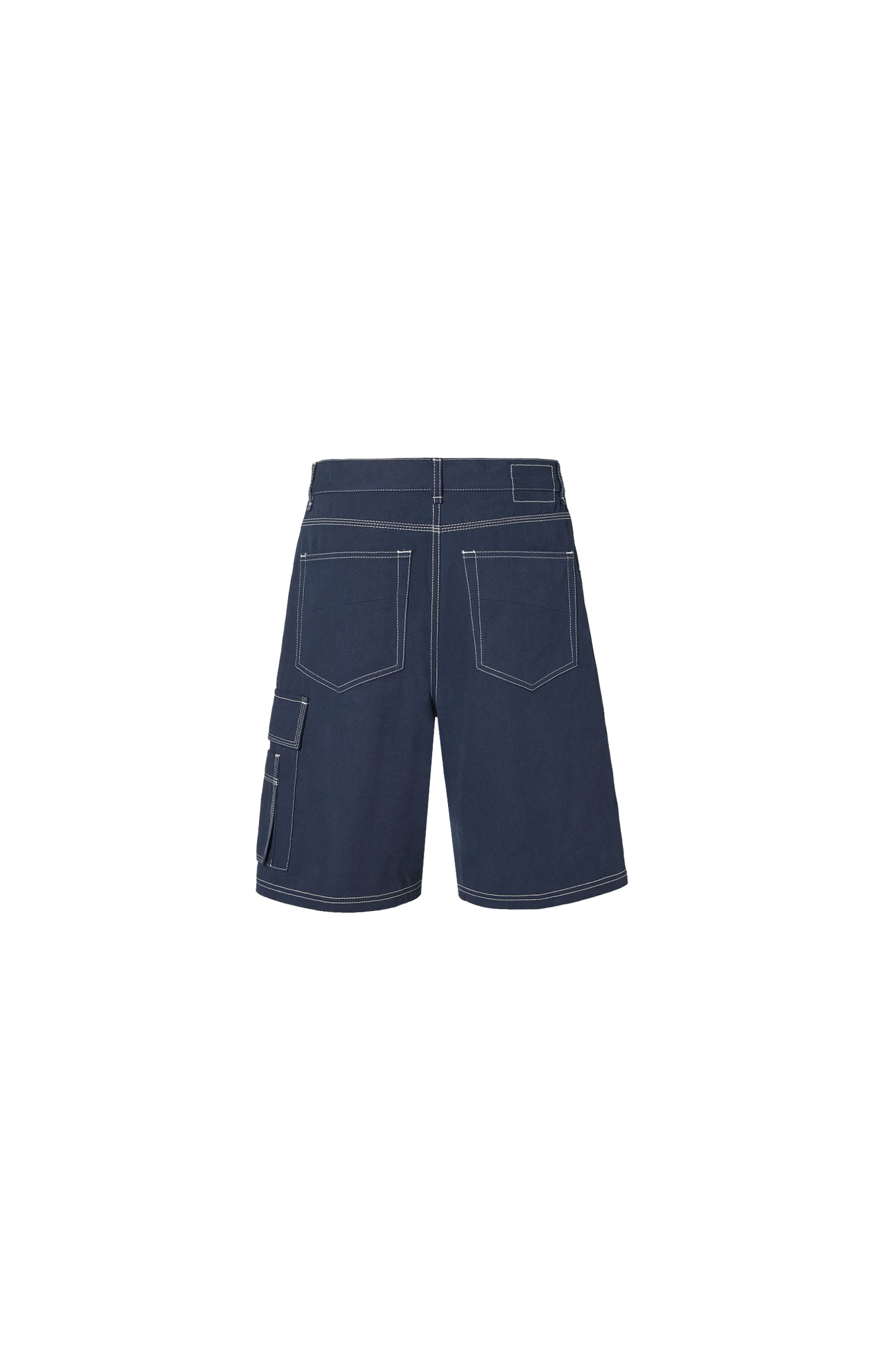 Navy Blue Canvas Shorts