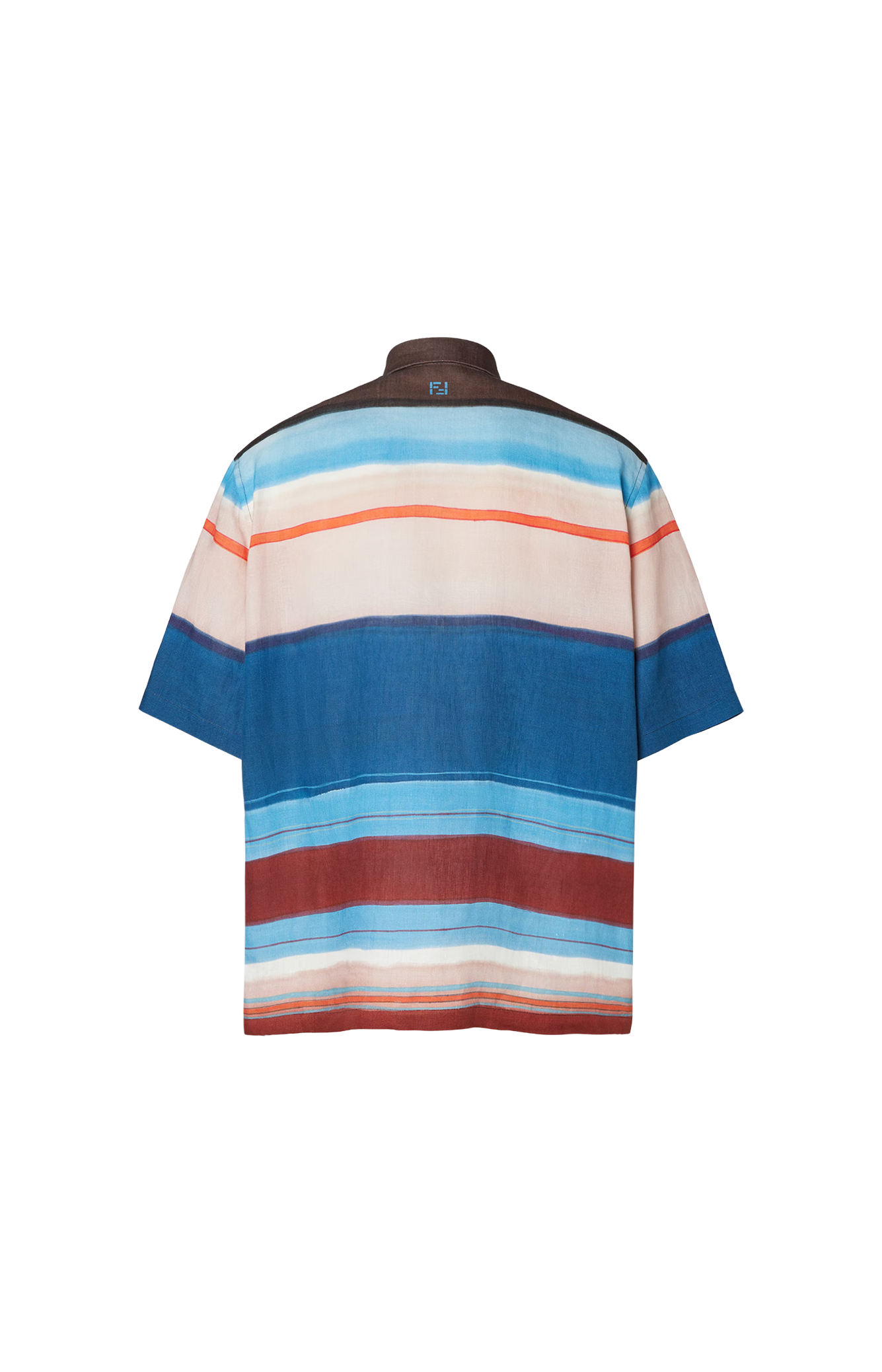 Linen Shirt with Multicolour Print