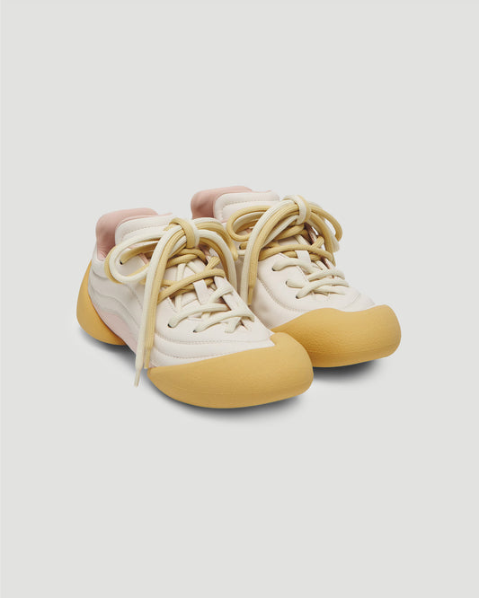 FLEXION SNEAKER IN OFF-WHITE AND PINK