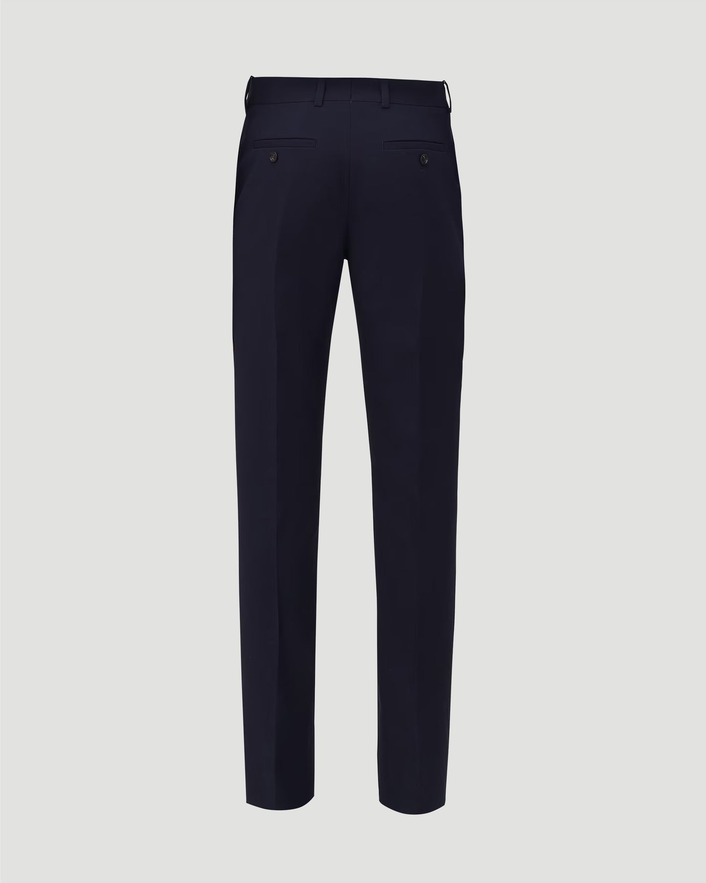 Low-Waisted Cigarette Trousers in Navy
