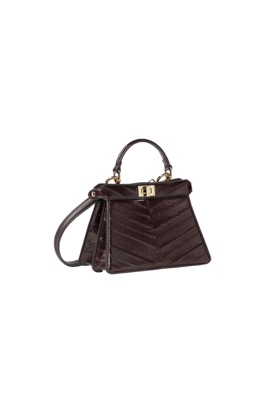 Peekaboo ISeeU Petite Brown Bag