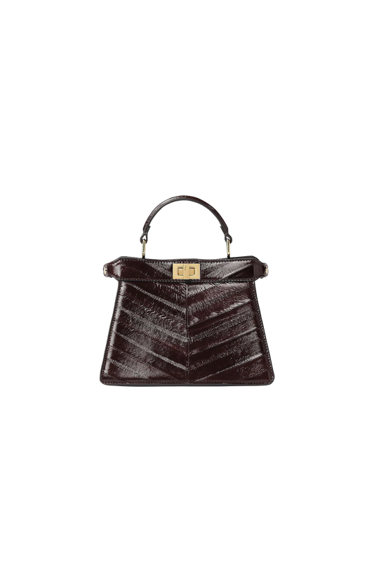 Peekaboo ISeeU Petite Brown Bag