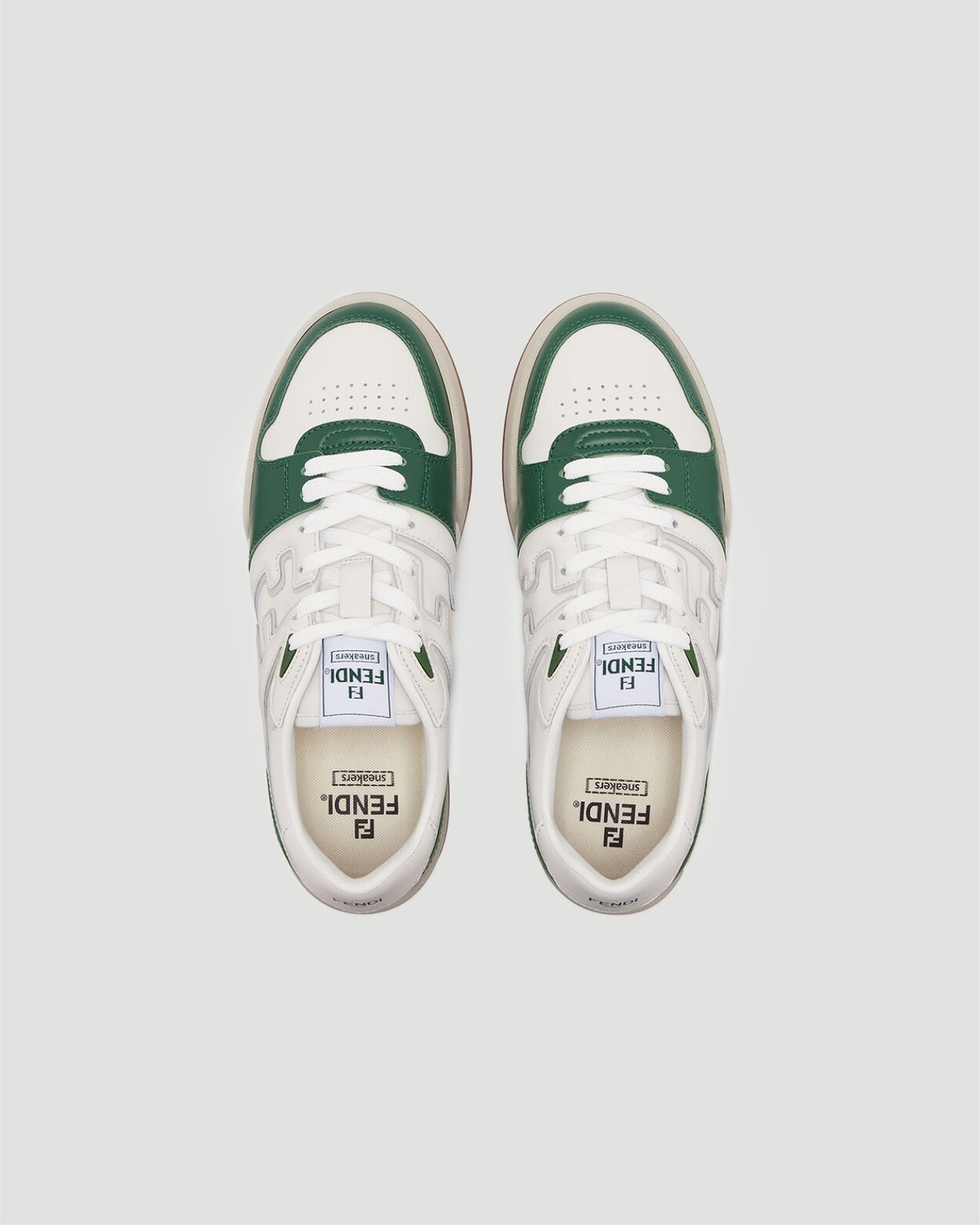 Fendi Match White Low-Tops