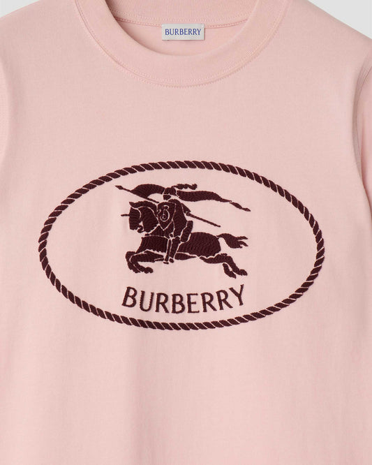 Knight Stamp Cotton T-Shirt in Bouquet