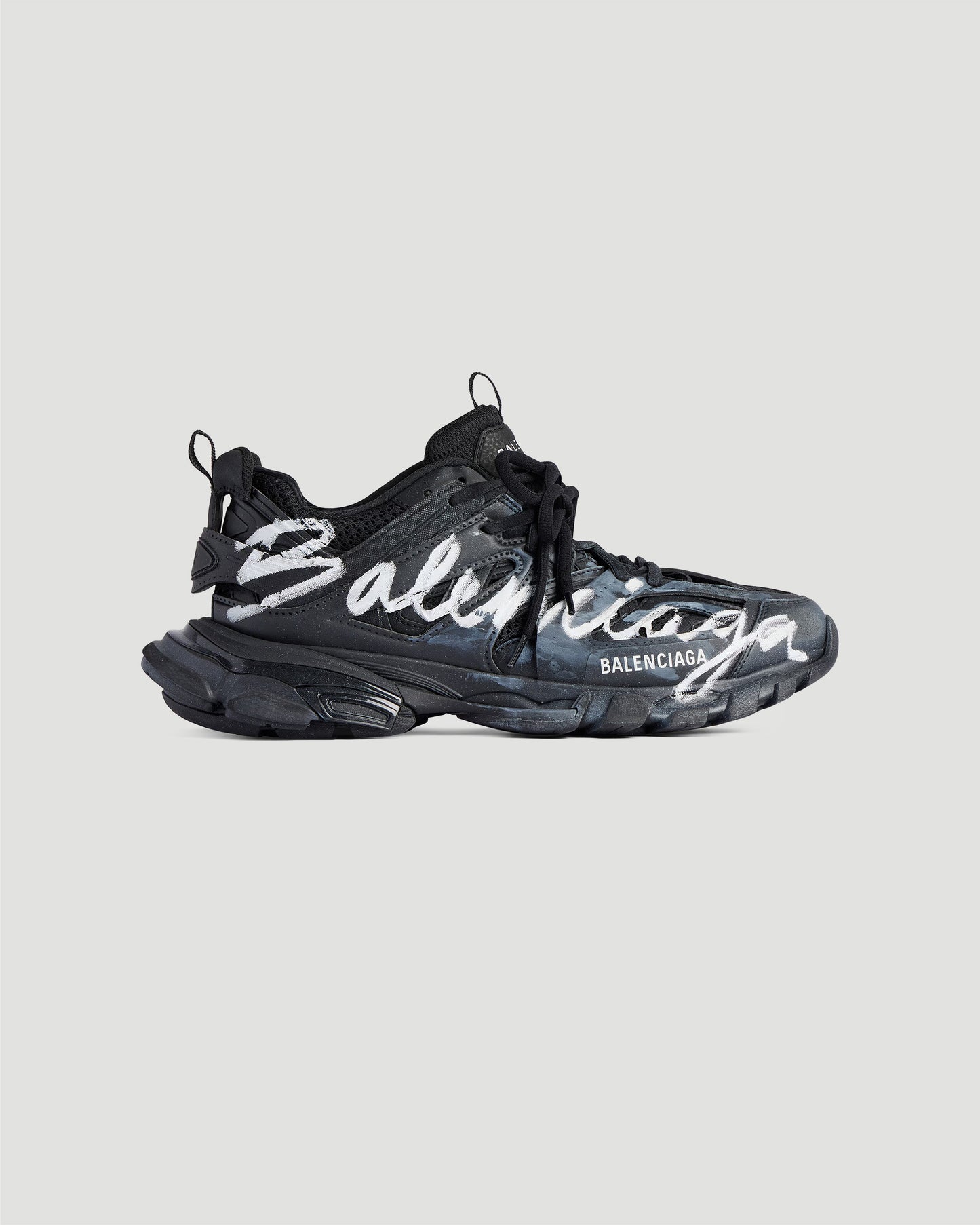 Track Signature Sneaker in Black And White