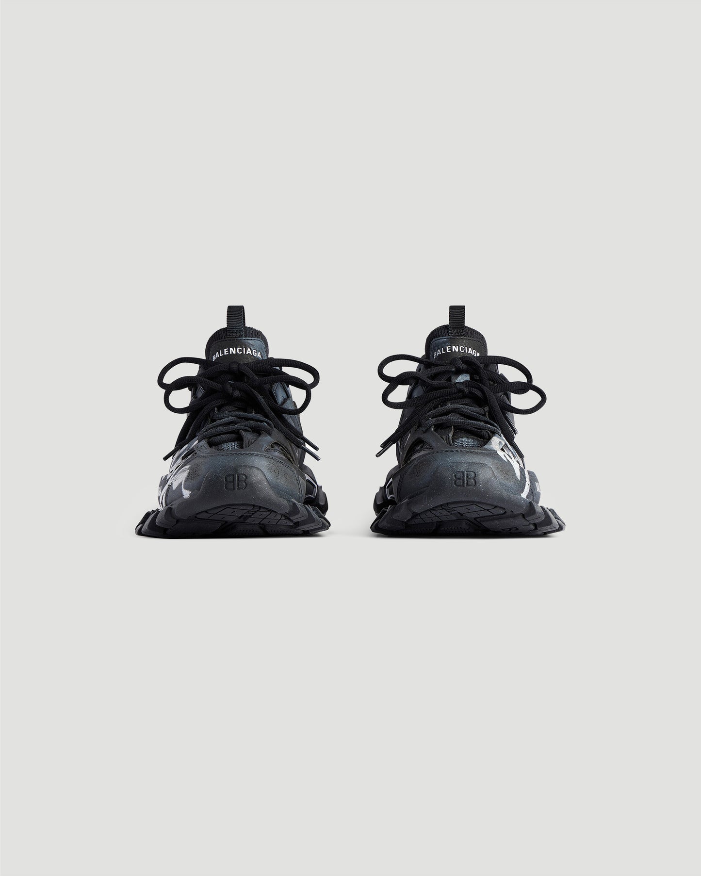 Track Signature Sneaker in Black And White