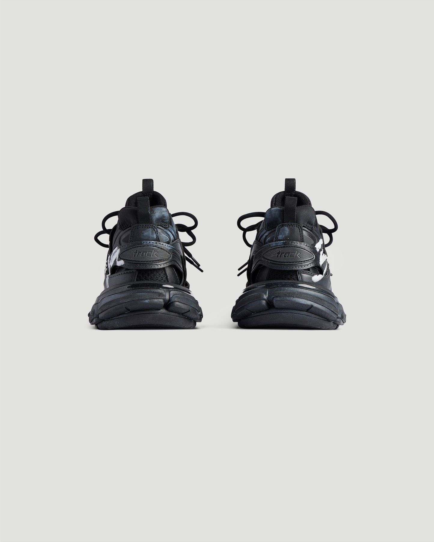 Track Signature Sneaker in Black And White